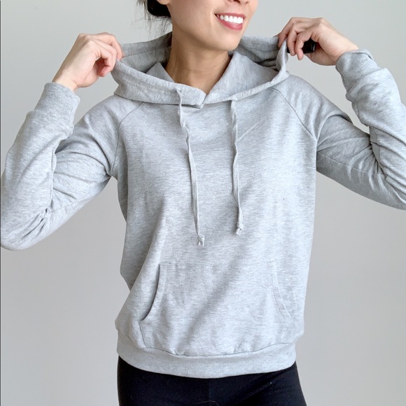 LIGHT GRAY SOFT HOODIE SWEATER - Cozy Comfort for Everyday Wear - Picture 5 of 6